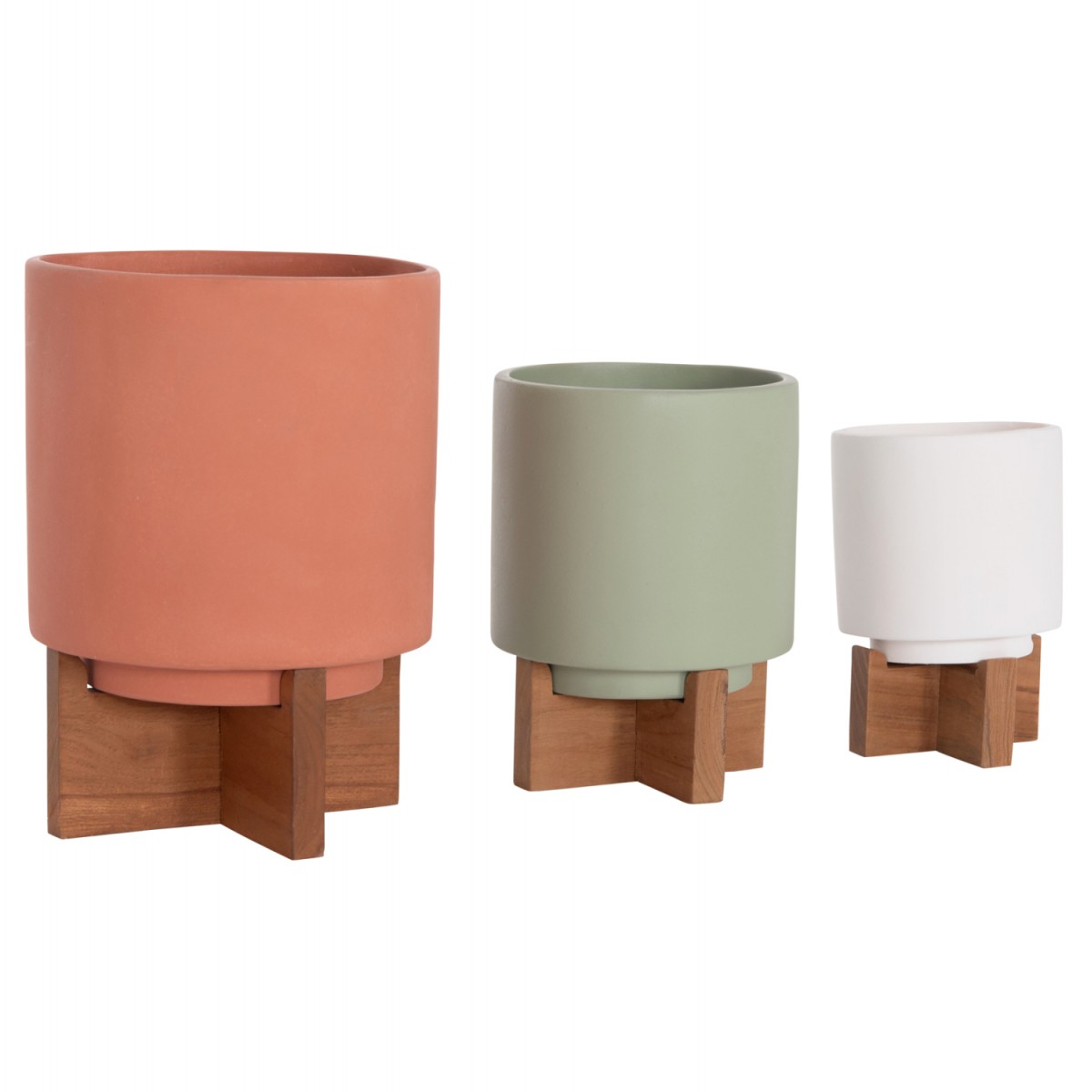 ΣΕΤ 3 ΓΛΑΣΤΡΕΣ ΜΕ TEAK ΒΑΣΕΙΣ TANTI HM4685 FIBER CEMENT ΣΕ 3 ΧΡΩΜΑΤΑ