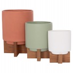 ΣΕΤ 3 ΓΛΑΣΤΡΕΣ ΜΕ TEAK ΒΑΣΕΙΣ TANTI HM4685 FIBER CEMENT ΣΕ 3 ΧΡΩΜΑΤΑ