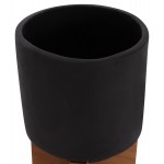 ΣΕΤ 3 ΓΛΑΣΤΡΕΣ ΜΕ TEAK ΒΑΣΕΙΣ TANTI HM4685.01 FIBER CEMENT ΣΕ ΜΑΥΡΟ ΧΡΩΜΑ