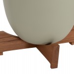 ΓΛΑΣΤΡΕΣ ΣΕΤ 2ΤΜΧ SEON HM4686.09 TERRACOTTA ΣΕ ΛΕΥΚΟ & ΠΡΑΣΙΝΟ--TEAK ΒΑΣΗ