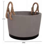 ΓΛΑΣΤΡΑ ΕΣ. ΧΩΡΟΥ ΣΕΙΡΑ TRYLL HM4690L FIBER CEMENT ΓΚΡΙ & ΣΧΟΙΝΙ Φ40x25,5Υεκ.