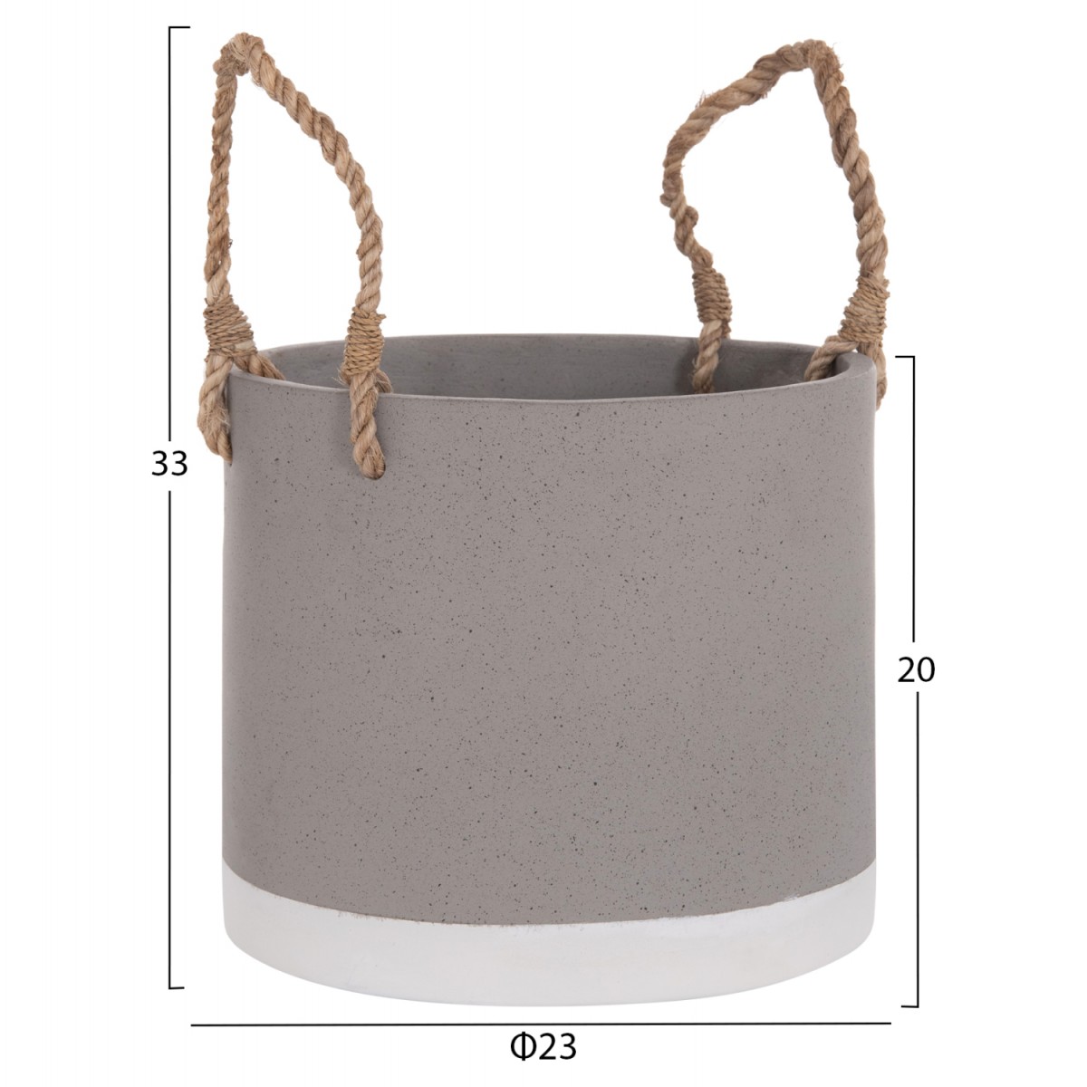 ΓΛΑΣΤΡΑ ΕΣ. ΧΩΡΟΥ ΣΕΙΡΑ TRYLL HM4690S FIBER CEMENT ΓΚΡΙ & ΣΧΟΙΝΙ Φ23x20Υεκ.