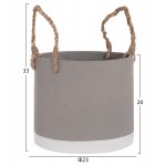 ΓΛΑΣΤΡΑ ΕΣ. ΧΩΡΟΥ ΣΕΙΡΑ TRYLL HM4690S FIBER CEMENT ΓΚΡΙ & ΣΧΟΙΝΙ Φ23x20Υεκ.