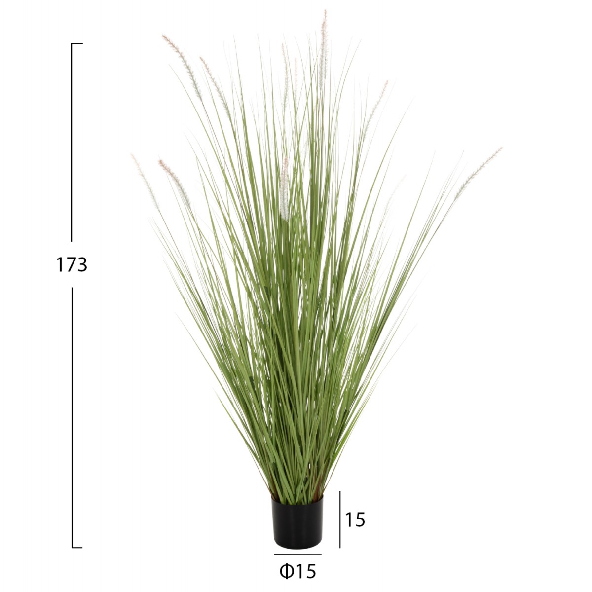 ΔΙΑΚΟΣΜΗΤΙΚΟ ΣΥΝΘΕΤΙΚΟ ΦΥΤΟ HM4017 BRISTLEGRASS ΣΕ ΓΛΑΣΤΡΑ 173Υεκ.