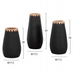 ΣΕΤ 3ΤΜΧ ΔΙΑΚΟΣΜΗΤΙΚΑ ΒΑΖΑ HM4372 ΤΕΡΑΚΟΤΑ ΣΕ ΜΑΥΡΟ ΜΕ ΠΛΕΞΗ ΨΑΘΑΣ ΣΤΟ ΣΤΟΜΙΟ