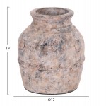 ΔΙΑΚΟΣΜΗΤΙΚΟ ΕΠΙΤΡΑΠΕΖΙΟ ΒΑΖΟ VERMO HM4395 ΤΕΡΑΚΟΤΑ ΣΕ ΓΚΡΙ Φ17x19Υεκ.