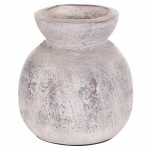 ΔΙΑΚΟΣΜΗΤΙΚΟ ΕΠΙΤΡΑΠΕΖΙΟ ΒΑΖΟ VERMO HM4396 ΤΕΡΑΚΟΤΑ ΣΕ ΑΝΟΙΧΤΟ ΓΚΡΙ Φ18x19Υεκ.