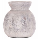 ΔΙΑΚΟΣΜΗΤΙΚΟ ΕΠΙΤΡΑΠΕΖΙΟ ΒΑΖΟ VERMO HM4396 ΤΕΡΑΚΟΤΑ ΣΕ ΑΝΟΙΧΤΟ ΓΚΡΙ Φ18x19Υεκ.