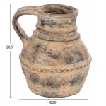 ΔΙΑΚΟΣΜΗΤΙΚΟ ΕΠΙΤΡΑΠΕΖΙΟ ΒΑΖΟ VERMO HM4397 ΤΕΡΑΚΟΤΑ ΣΕ ΚΡΕΜ Φ20x20.5Υεκ.