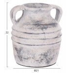 ΔΙΑΚΟΣΜΗΤΙΚΟ ΕΠΙΤΡΑΠΕΖΙΟ ΒΑΖΟ VERMO HM4398 ΤΕΡΑΚΟΤΑ ΣΕ ΑΝΟΙΧΤΟ ΓΚΡΙ Φ21x22Υεκ.