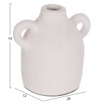 ΔΙΑΚΟΣΜΗΤΙΚΟ ΒΑΖΟ ΣΕΙΡΑ CLAYVON HM4407 ΤΕΡΑΚΟΤΑ ΣΕ ΛΕΥΚΟ 20x12x19Υεκ.