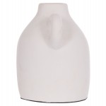 ΔΙΑΚΟΣΜΗΤΙΚΟ ΒΑΖΟ ΣΕΙΡΑ CLAYVON HM4407 ΤΕΡΑΚΟΤΑ ΣΕ ΛΕΥΚΟ 20x12x19Υεκ.