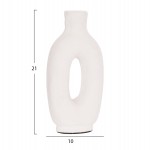 ΔΙΑΚΟΣΜΗΤΙΚΟ ΒΑΖΟ ΣΕΙΡΑ CLAYVON HM4409 ΤΕΡΑΚΟΤΑ ΣΕ ΛΕΥΚΟ 10x5x21Υεκ.