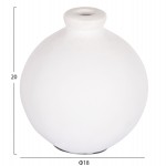 ΔΙΑΚΟΣΜΗΤΙΚΟ ΒΑΖΟ ΣΕΙΡΑ CLAYVON HM4410 ΤΕΡΑΚΟΤΑ ΣΕ ΛΕΥΚΟ 18x18x20Υεκ.