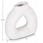 ΔΙΑΚΟΣΜΗΤΙΚΟ ΒΑΖΟ ΣΕΙΡΑ CLAYVON HM4411 ΤΕΡΑΚΟΤΑ ΣΕ ΛΕΥΚΟ 17x6x17,5Υεκ.