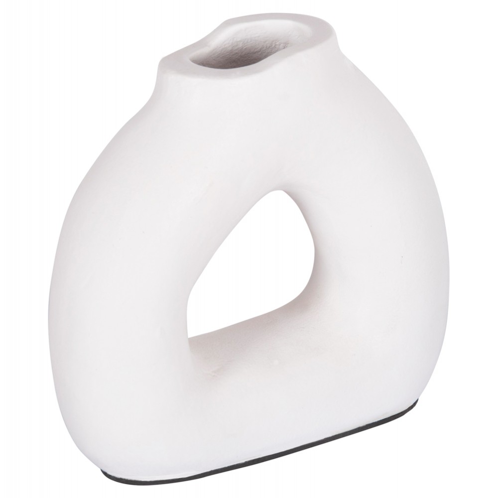 ΔΙΑΚΟΣΜΗΤΙΚΟ ΒΑΖΟ ΣΕΙΡΑ CLAYVON HM4411 ΤΕΡΑΚΟΤΑ ΣΕ ΛΕΥΚΟ 17x6x17,5Υεκ.