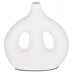 ΔΙΑΚΟΣΜΗΤΙΚΟ ΒΑΖΟ ΣΕΙΡΑ CLAYVON HM4413 ΤΕΡΑΚΟΤΑ ΣΕ ΛΕΥΚΟ 23,5x8x24,5Υεκ.