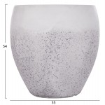 ΣΕΤ 3ΤΜΧ ΓΛΑΣΤΡΕΣ ΣΕΙΡΑ GARDENER HM4718 FIBERCLAY ΛΕΥΚΟ Φ55x54Υεκ