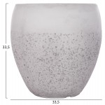 ΣΕΤ 3ΤΜΧ ΓΛΑΣΤΡΕΣ ΣΕΙΡΑ GARDENER HM4718 FIBERCLAY ΛΕΥΚΟ Φ55x54Υεκ