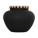 ΔΙΑΚΟΣΜΗΤΙΚΟ ΒΑΖΟ RENTON(M) HM4732 ΤΕΡΑΚΟΤΑ ΜΑΥΡH-ΠΛΕΞΗ ΨΑΘΑΣ ΣΤΟ ΣΤΟΜΙΟ Φ28x23Υεκ