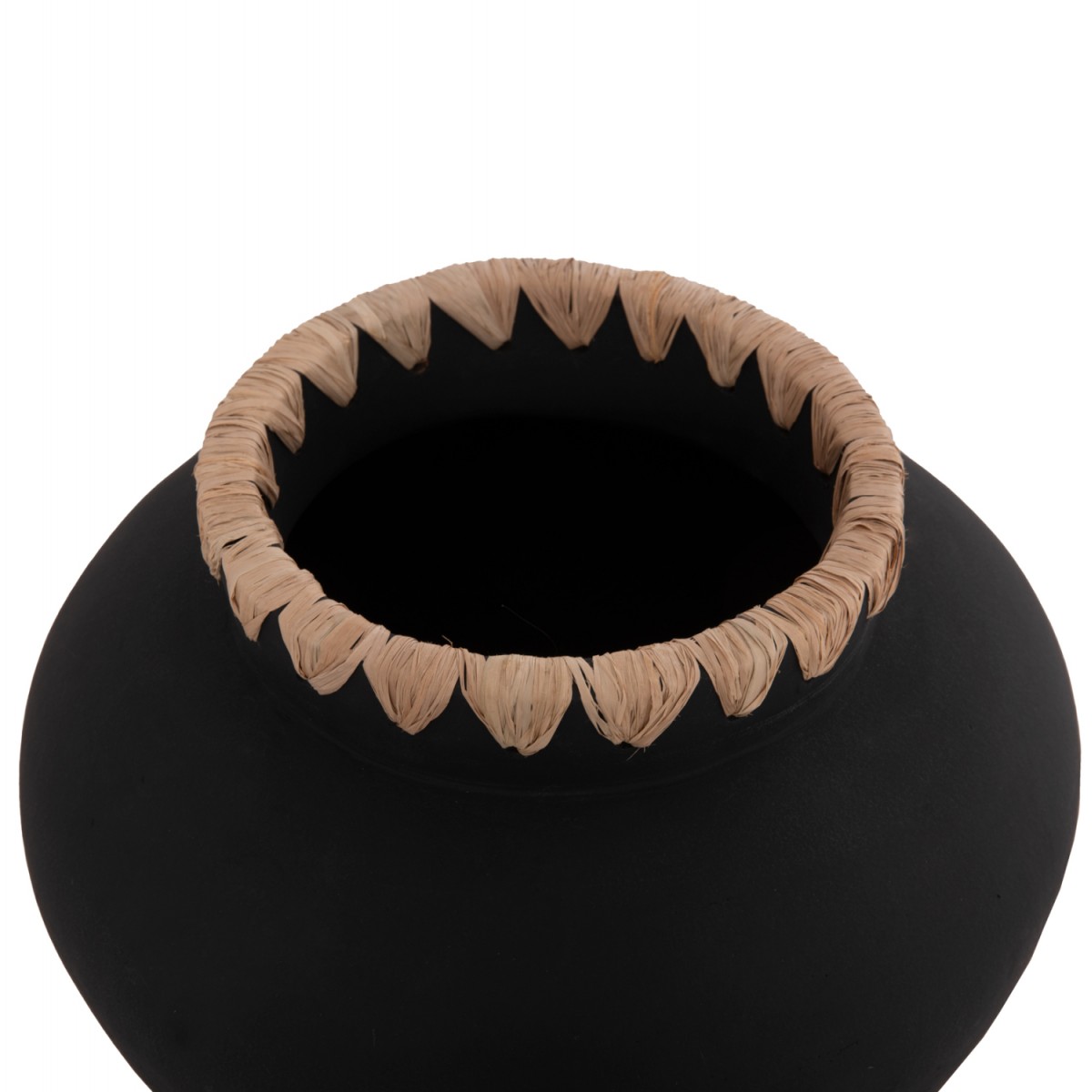 ΔΙΑΚΟΣΜΗΤΙΚΟ ΒΑΖΟ RENTON(M) HM4732 ΤΕΡΑΚΟΤΑ ΜΑΥΡH-ΠΛΕΞΗ ΨΑΘΑΣ ΣΤΟ ΣΤΟΜΙΟ Φ28x23Υεκ