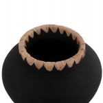 ΔΙΑΚΟΣΜΗΤΙΚΟ ΒΑΖΟ RENTON(M) HM4732 ΤΕΡΑΚΟΤΑ ΜΑΥΡH-ΠΛΕΞΗ ΨΑΘΑΣ ΣΤΟ ΣΤΟΜΙΟ Φ28x23Υεκ