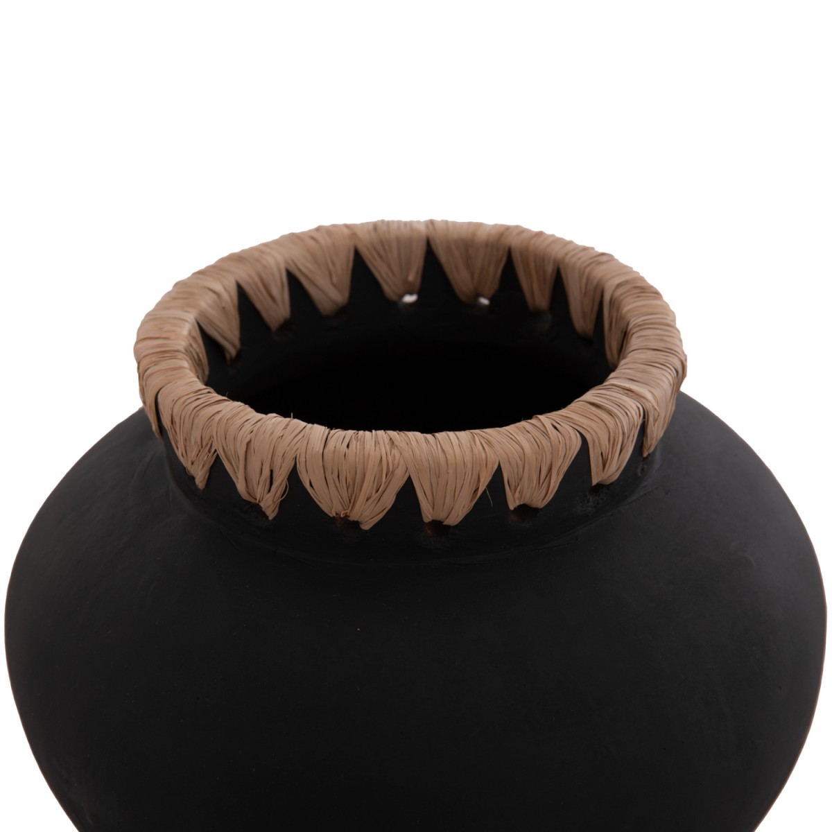 ΔΙΑΚΟΣΜΗΤΙΚΟ ΒΑΖΟ RENTON(S) HM4733 ΤΕΡΑΚΟΤΑ ΜΑΥΡH-ΠΛΕΞΗ ΨΑΘΑΣ ΣΤΟ ΣΤΟΜΙΟ Φ23x19Υεκ