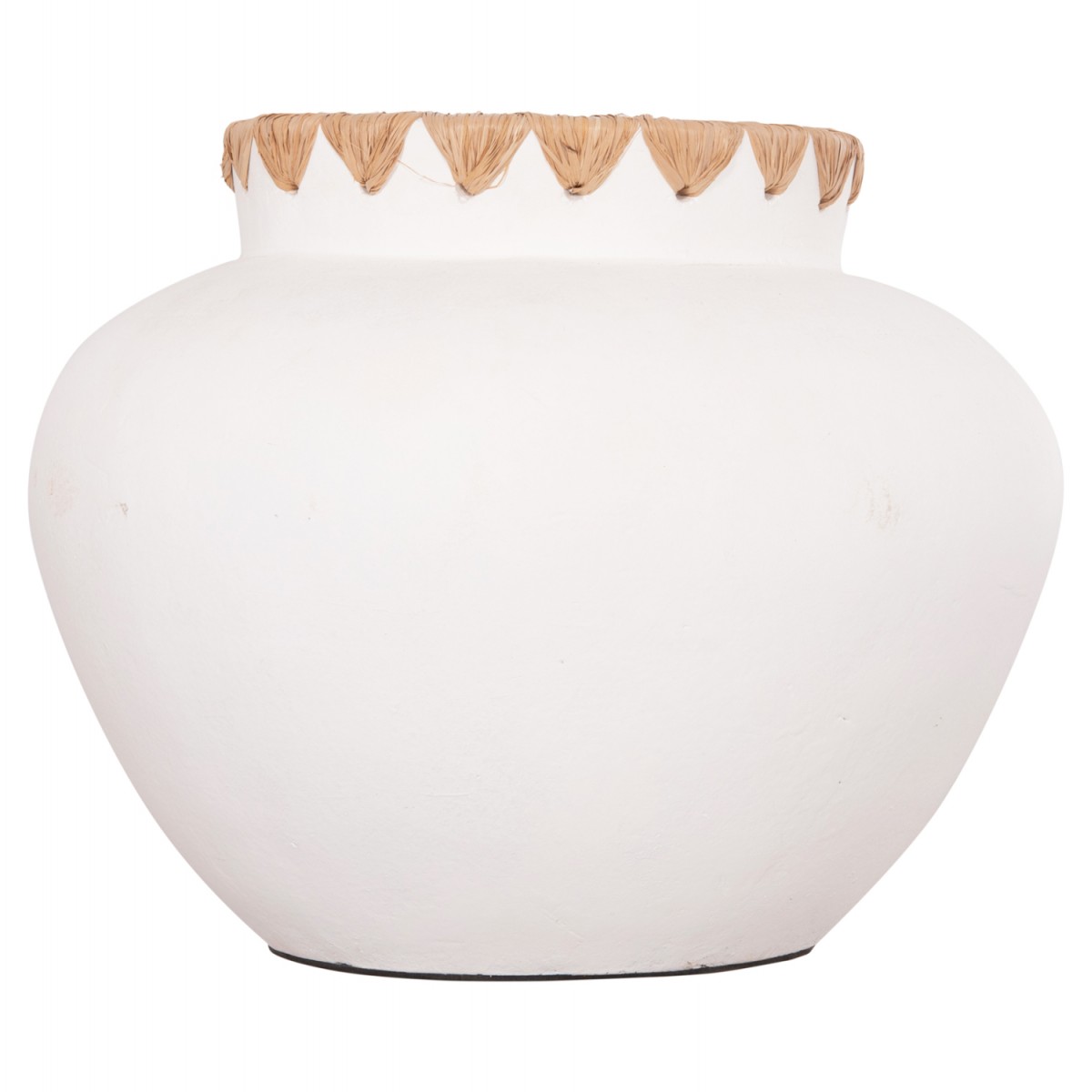 ΔΙΑΚΟΣΜΗΤΙΚΟ ΒΑΖΟ RENTON(M) HM4734 ΤΕΡΑΚΟΤΑ ΛΕΥΚΗ-ΠΛΕΞΗ ΨΑΘΑΣ ΣΤΟ ΣΤΟΜΙΟ Φ28x23Υεκ