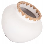 ΔΙΑΚΟΣΜΗΤΙΚΟ ΒΑΖΟ RENTON(S) HM4735 ΤΕΡΑΚΟΤΑ ΛΕΥΚΗ-ΠΛΕΞΗ ΨΑΘΑΣ ΣΤΟ ΣΤΟΜΙΟ Φ23x19Υεκ