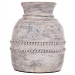 ΔΙΑΚΟΣΜΗΤΙΚΟ ΕΠΙΤΡΑΠΕΖΙΟ ΒΑΖΟ VERMO HM4393 ΤΕΡΑΚΟΤΑ ΣΕ ΑΝΟΙΧΤΟ ΓΚΡΙ Φ21x25Υεκ.