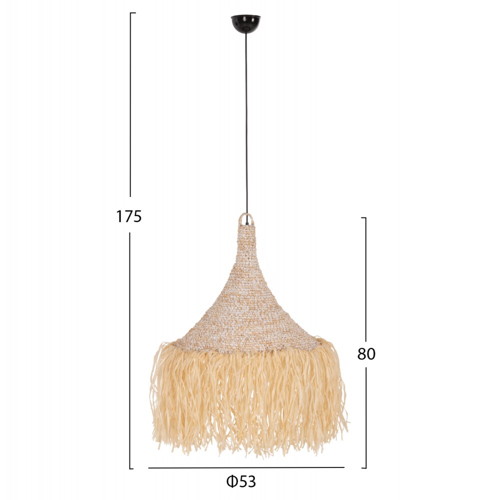 ΦΩΤΙΣΤΙΚΟ ΟΡΟΦΗΣ ΚΡΕΜΑΣΤΟ HM7816 ΚΡΟΣΙΑ ΑΠΟ ΦΥΛΛΑ ΦΟΙΝΙΚΑ ΣΕ ΦΥΣΙΚΟ ΧΡΩΜΑ Φ53x45Yεκ.