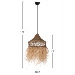 ΦΩΤΙΣΤΙΚΟ ΟΡΟΦΗΣ ΚΡΕΜΑΣΤΟ HM7819 ΙΝΕΣ ΦΟΙΝΙΚΑ ΚΑΙ SEAGRASS ΚΡΟΣΙΑ Φ42x34Yεκ. ΦΥΣΙΚΟ