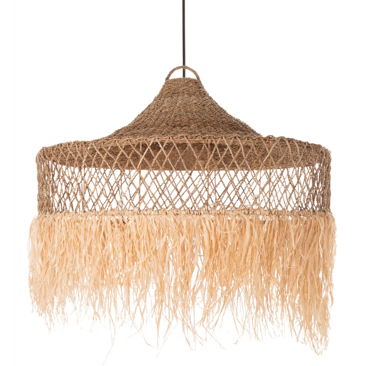 ΦΩΤΙΣΤΙΚΟ ΟΡΟΦΗΣ ΚΡΕΜΑΣΤΟ HM4031 ΙΝΕΣ ΦΟΙΝΙΚΑ & SEAGRASS ΚΡΟΣΙΑ- ΦΥΣΙΚΟ Φ123x65Yεκ.