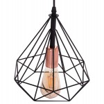 ΦΩΤΙΣΤΙΚΟ ΟΡΟΦΗΣ ΚΡΕΜΑΣΤΟ HM4041 3ΦΩΤΟ ΜΑΥΡΟ ΜΕΤΑΛΛΟ 25x22x123Yεκ.