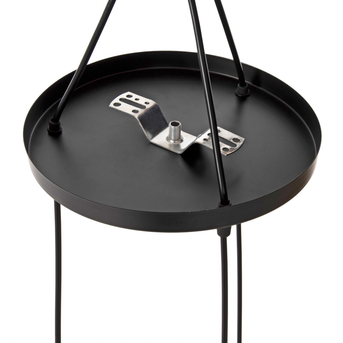 ΦΩΤΙΣΤΙΚΟ ΟΡΟΦΗΣ ΚΡΕΜΑΣΤΟ HM4041 3ΦΩΤΟ ΜΑΥΡΟ ΜΕΤΑΛΛΟ 25x22x123Yεκ.