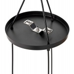 ΦΩΤΙΣΤΙΚΟ ΟΡΟΦΗΣ ΚΡΕΜΑΣΤΟ HM4041 3ΦΩΤΟ ΜΑΥΡΟ ΜΕΤΑΛΛΟ 25x22x123Yεκ.