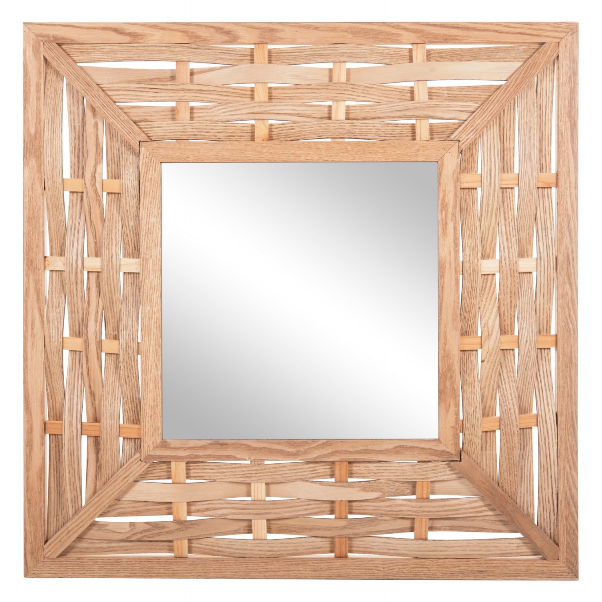 ΚΑΘΡΕΠΤΗΣ ΤΟΙΧΟΥ ΤΕΤΡΑΓΩΝΟΣ HM4226 ΜΠΑΜΠΟΥ ΣΕ ΧΡΩΜΑ ΟΑΚ 71x7x71 εκ.