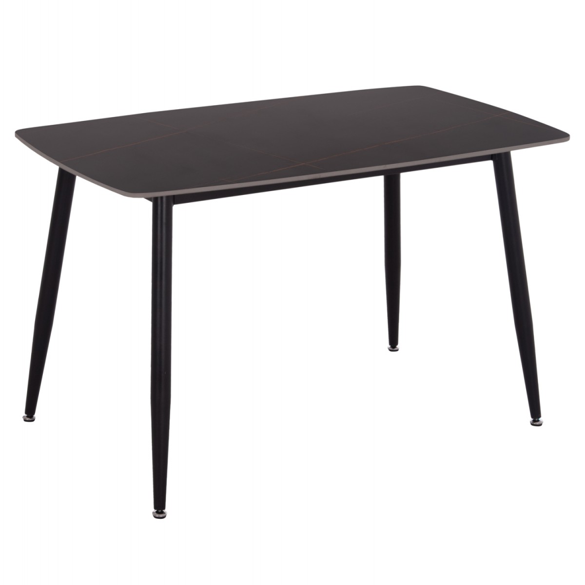 ΤΡΑΠΕΖΙ RAVEN HM9854.02 ΚΕΡΑΜΙΚΟ TOP ΜΑΥΡΟ ΜΑΡΜΑΡΟ-ΜΑΥΡΟ ΜΕΤΑΛΛΟ 120x70x73Υεκ.