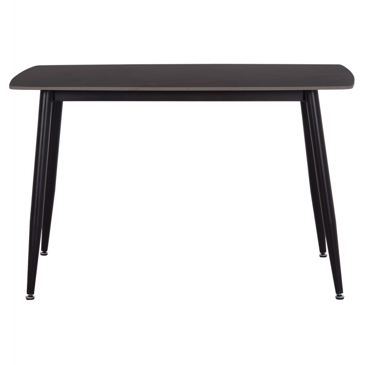 ΤΡΑΠΕΖΙ RAVEN HM9854.02 ΚΕΡΑΜΙΚΟ TOP ΜΑΥΡΟ ΜΑΡΜΑΡΟ-ΜΑΥΡΟ ΜΕΤΑΛΛΟ 120x70x73Υεκ.