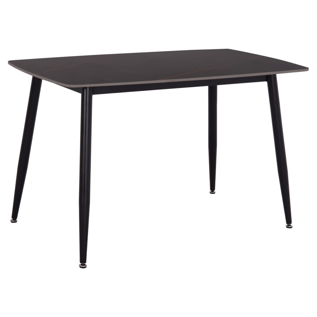 ΤΡΑΠΕΖΙ RAVEN HM9854.02 ΚΕΡΑΜΙΚΟ TOP ΜΑΥΡΟ ΜΑΡΜΑΡΟ-ΜΑΥΡΟ ΜΕΤΑΛΛΟ 120x70x73Υεκ.