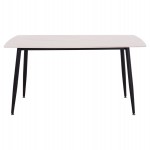 ΤΡΑΠΕΖΙ RAVEN HM18149.01 ΚΕΡΑΜΙΚΟ TOP ΜΕ ΟΨΗ ΛΕΥΚΟ ΜΑΡΜΑΡΟ 140x80x74Υεκ.