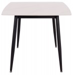 ΤΡΑΠΕΖΙ RAVEN HM18149.01 ΚΕΡΑΜΙΚΟ TOP ΜΕ ΟΨΗ ΛΕΥΚΟ ΜΑΡΜΑΡΟ 140x80x74Υεκ.