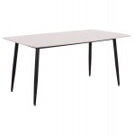 ΤΡΑΠΕΖΙ RAVEN HM18150.01 ΚΕΡΑΜΙΚΟ TOP ΜΕ ΟΨΗ ΛΕΥΚΟ ΜΑΡΜΑΡΟ 160x80x74Υεκ.