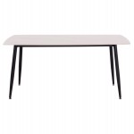 ΤΡΑΠΕΖΙ RAVEN HM18150.01 ΚΕΡΑΜΙΚΟ TOP ΜΕ ΟΨΗ ΛΕΥΚΟ ΜΑΡΜΑΡΟ 160x80x74Υεκ.