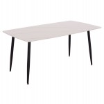 ΤΡΑΠΕΖΙ RAVEN HM18150.01 ΚΕΡΑΜΙΚΟ TOP ΜΕ ΟΨΗ ΛΕΥΚΟ ΜΑΡΜΑΡΟ 160x80x74Υεκ.