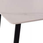 ΤΡΑΠΕΖΙ RAVEN HM18150.01 ΚΕΡΑΜΙΚΟ TOP ΜΕ ΟΨΗ ΛΕΥΚΟ ΜΑΡΜΑΡΟ 160x80x74Υεκ.