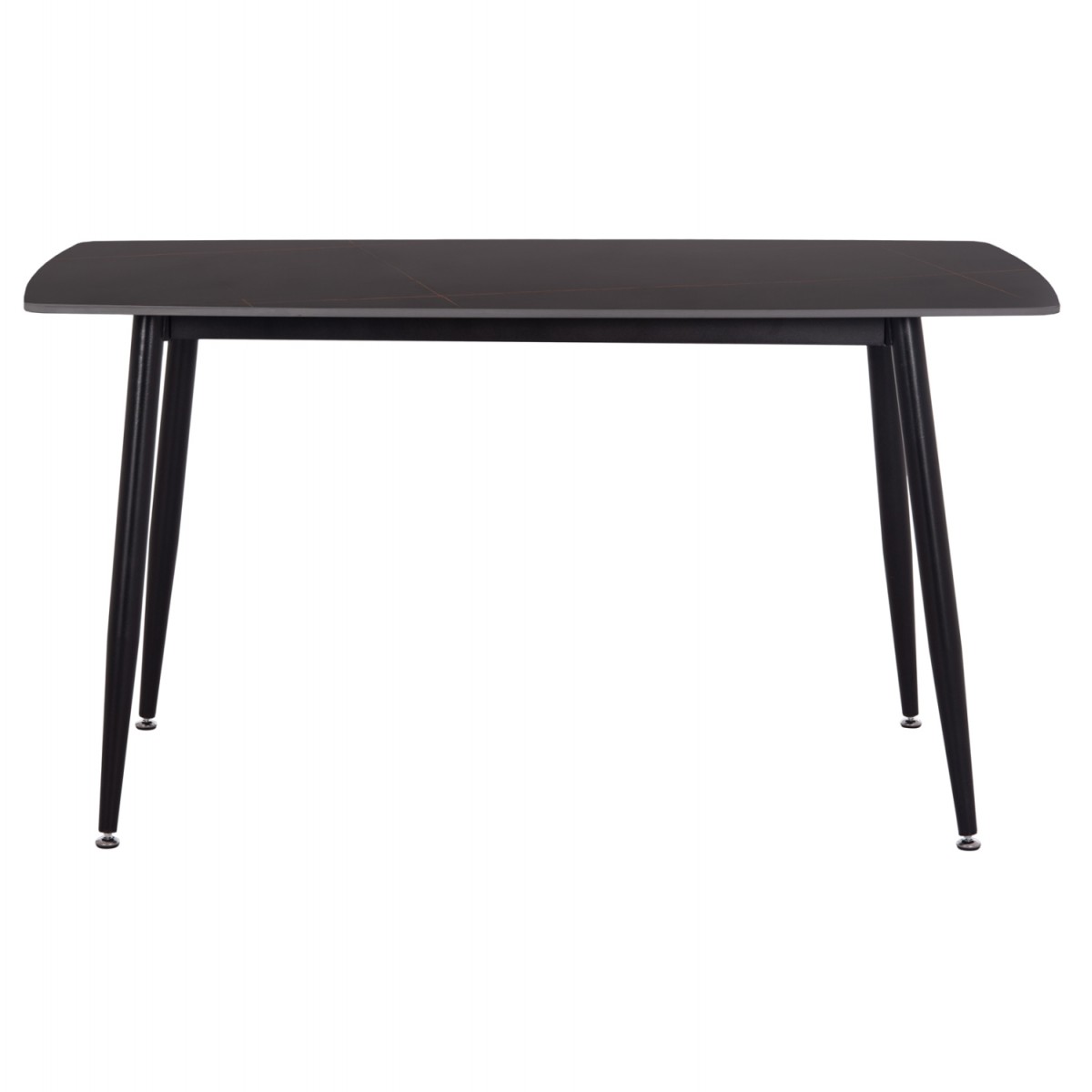 ΤΡΑΠΕΖΙ RAVEN HM18149.02 ΚΕΡΑΜΙΚΟ TOP ΜΕ ΟΨΗ ΜΑΥΡΟ ΜΑΡΜΑΡΟ 140x80x74Υεκ.