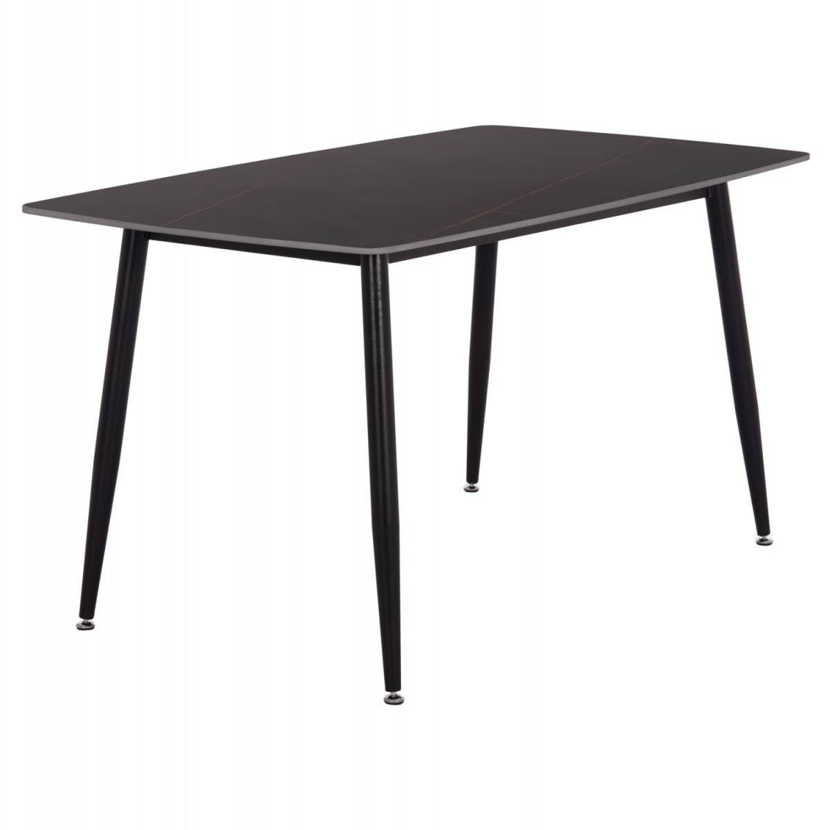 ΤΡΑΠΕΖΙ RAVEN HM18149.02 ΚΕΡΑΜΙΚΟ TOP ΜΕ ΟΨΗ ΜΑΥΡΟ ΜΑΡΜΑΡΟ 140x80x74Υεκ.