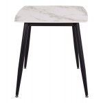 ΤΡΑΠΕΖΙ RAVEN HM9854.04 ΚΕΡΑΜΙΚΟ TOP ΜΕ ΟΨΗ ΜΑΡΜΑΡΟΥ τ.CALACATTA 120x70x73Υεκ.