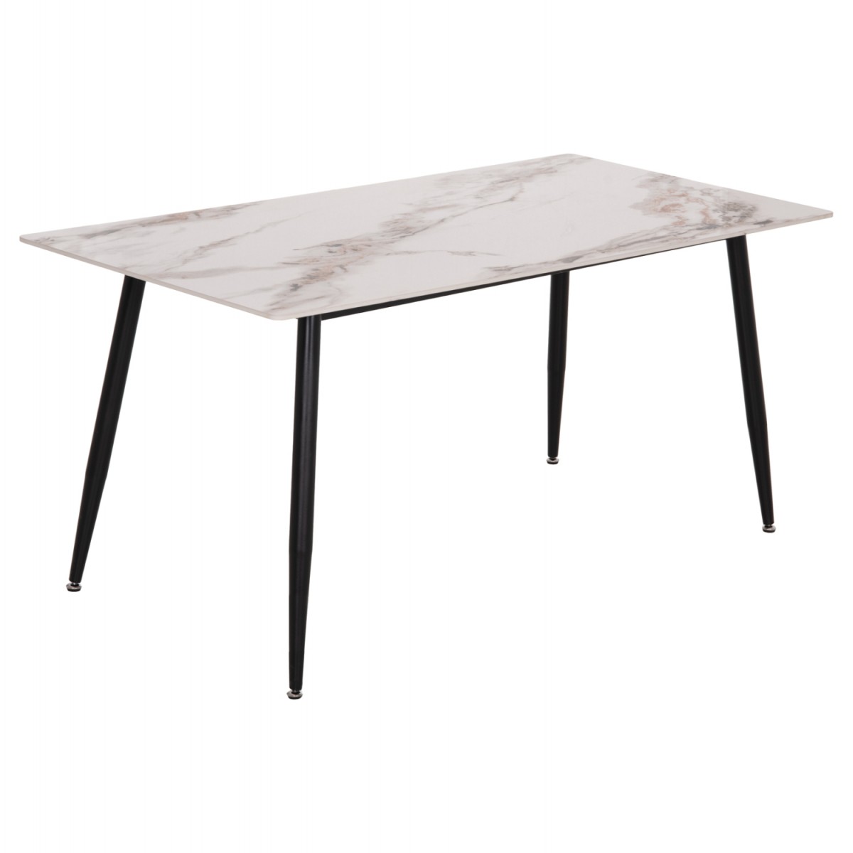 ΤΡΑΠΕΖΙ RAVEN HM18150.04 ΚΕΡΑΜΙΚΟ TOP ΜΕ ΟΨΗ ΛΕΥΚΟ/ΚΑΦΕ ΜΑΡΜΑΡΟ 160x80x74Υεκ.